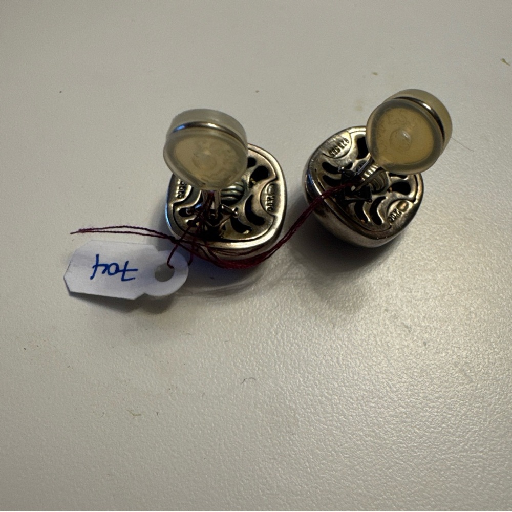 David Yurman Albion Earrings w/ Amethyst & Gold EUC - Picture 7 of 7